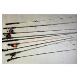 Fishing Poles: Cyclone, Shakespeare, Daiwa,