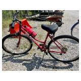 Womens pink 10 speed mountain bike. Sears blue