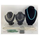 Costume Jewelry with 925 Sterling turquoise