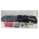 Dooney & Burke crossbody bag, two leather coats