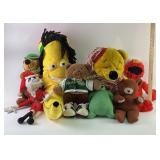 Plush Toys: Winnie the Pooh, Yogi Bear, Elmo