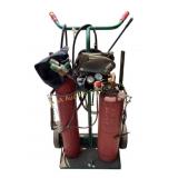 Oxy-acetylene welding & cutting torch setup on a