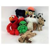 Plush lot, Elm, Ty Beanie, Alien, Pepe LePu