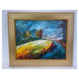 A. Pancner Oil Painting, in frame. Good