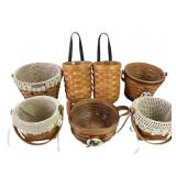 Longaberger baskets: Golf club 2004 with crochet