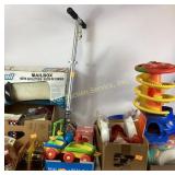 Air pump scooter, toys plastic, hand porcelain