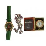 Disney Tigger Watch, Mickey Mouse Keychain, and Su