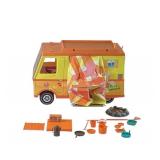 Barbie country camper toy with camp fire, pots