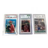 Graded card lot: 1987 Fleer Barry Larkin NM-MT 8,
