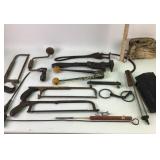 Heavy metal pipe wrench, Fencing tool, bridle