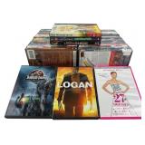 DVDs: old school, Jurassic Park, misery, Jerry,