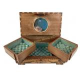 Sorrento marquetry inlaid musical jewelry box