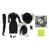 Gene Doll Black Ribbon Outfit With Accessories