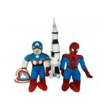 Captain america, Spider-Man, rocket plush