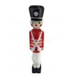 Blow Mold Holiday Toy Soldier paint loss and t