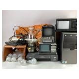 Toshiba vhs player, Portable TVs: Color 5.5 inch,