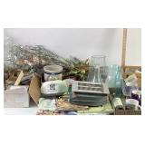 Roseville pottery stoneware crock, coffee mugs,