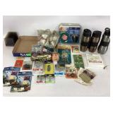 Animal warnings, Harris tumblers, misc hardware