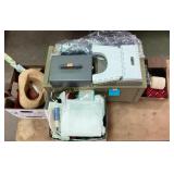 Toy box or blanket chest discoloration on back,