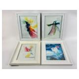 Sue Seculoff Framed Watercolor Paintings. Qty. 4,