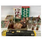 Christmas globe ornaments, imperial glass