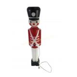 Blow Mold Holiday Toy Soldier some paint loss a