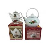 Pfaltzgraff Christmas Heritage 3qt tea kettle