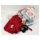 Vintage baby clothing, shoes, accessories lot