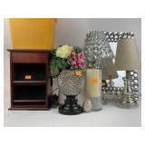 Table Lamps. Qty 3. Polished Agate Egg,