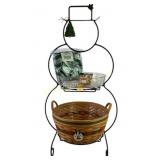 Longaberger Large Wrought Iron Snowman - 1