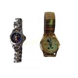Seiko Mickey Mouse Gold-Tone Watch and Disney Tige
