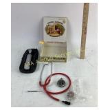 Waltham eagle enameled pocket watch, otoscope,