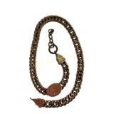 Victorian gold filled pocket watch fob chain