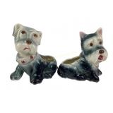 Vintage Porcelain dog planters (2)