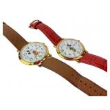 Mickey Mouse Lorus quartz watch with leather