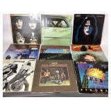 Vinyl Records: KISS, Ted Nugent, and Def Leppard,