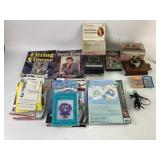 Sewing, needlepoint, duck playing cards case