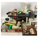 Gas stove minor wear, door handles porcelain