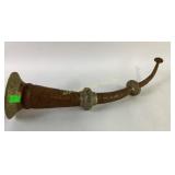 Fine antique Tibetan copper ceremonial horn