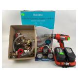 Black and decker cordless drill with 2 batteries