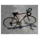 Peugeot red road bicycle : Made in France : front
