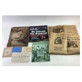 Historical Newspapers, Music Book, Military Docume