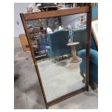 Rectangular Wood-Framed Wall Mirror 26 x 42