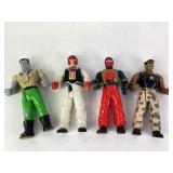 Vintage 1994 Milton Bradley karate fighters qty.4