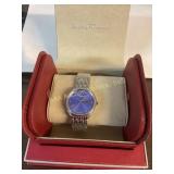 Salvatore Ferragamo Stainless Steel Watch With Pur