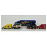 Matchbox vintage trucks qty. 4 and semi with coa