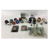 Mini Football Helmets, Player Figurines