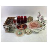 Kitchenware, Holiday Plate, Candleholders, and Dec