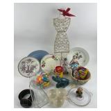 Lu ray pastel plate, made in Japan gnome, glazed