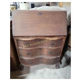 Haddox Tables drop front Secretary Desk with Claw